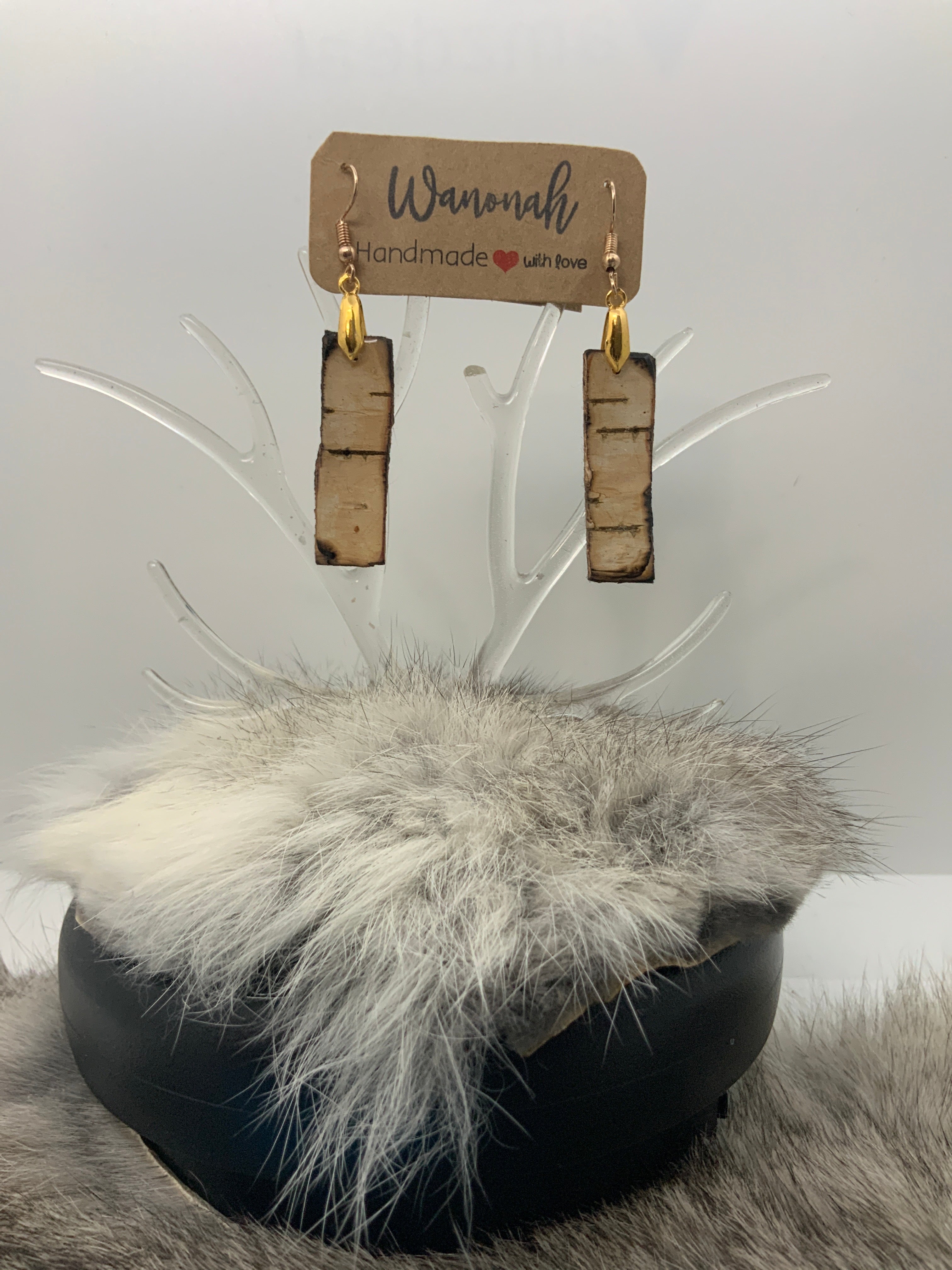 Handmade Birchbark Earrings – Wanonah Collection