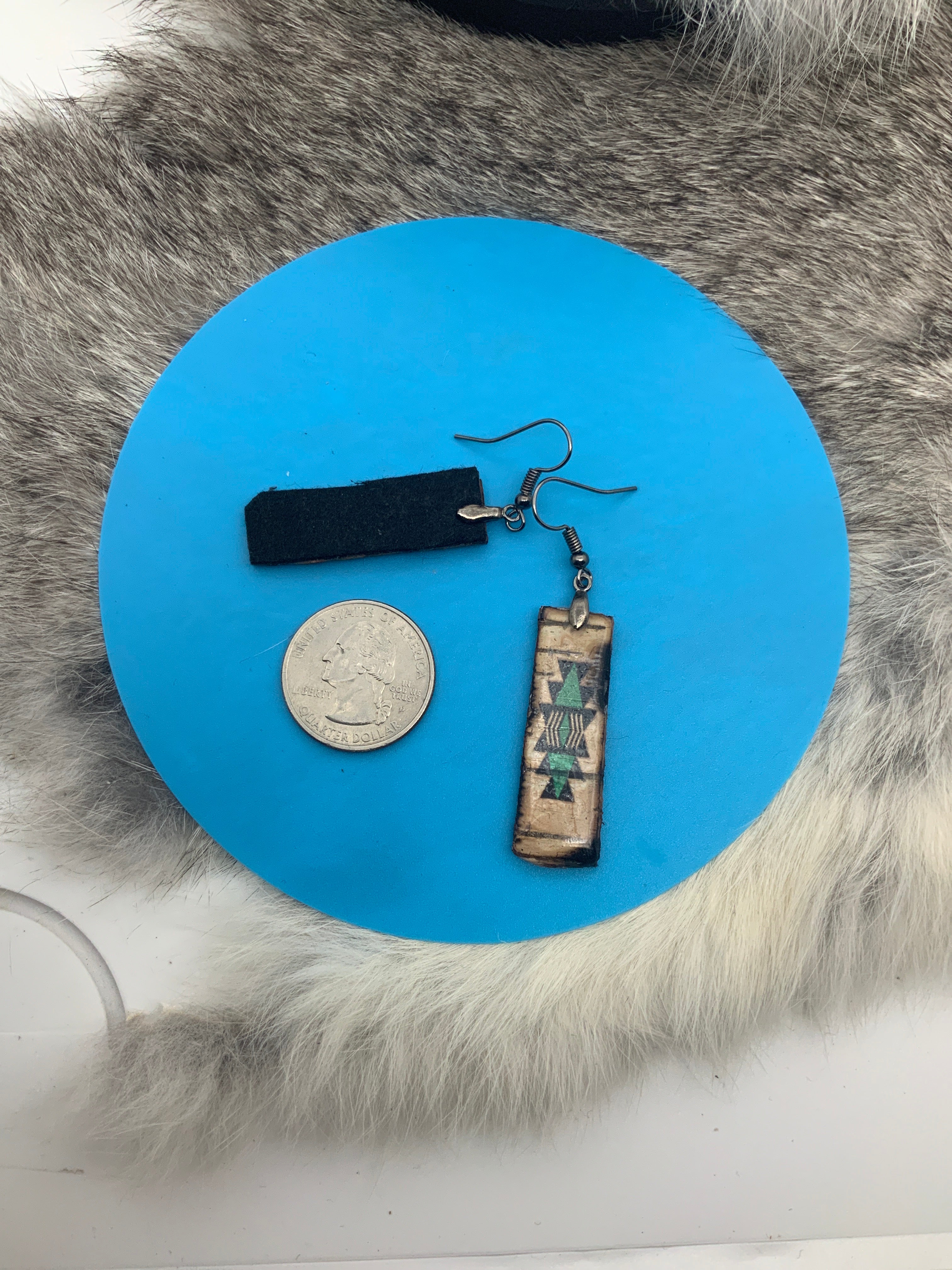 Handmade Birchbark Earrings woodland design – Wanonah Collection